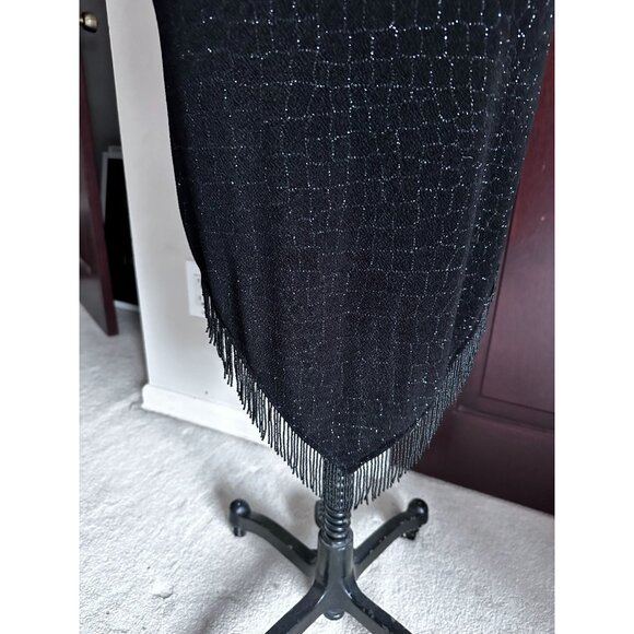 Cache stunning beaded little black dress sleeveless size 4 - Picture 5 of 7